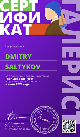 Сертификат Галерист