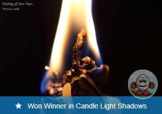 Winner in Candle Light Shadows Photo Challenge